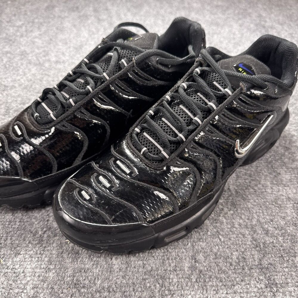 UK 11 EUR 46 US 12 Nike TN Air Max Plus Black Chrome FJ2591-001 - No Insoles